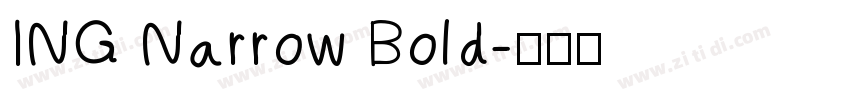 ING Narrow Bold字体转换